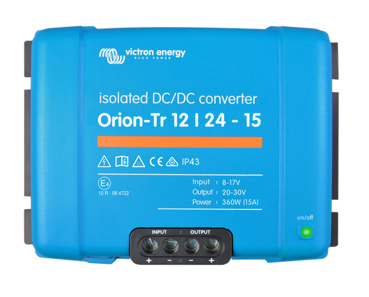 ORION-TR 12V TO 24V-15A (360W) ISOLATED DC-DC CONVERTER