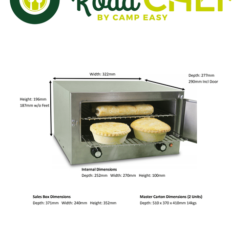 ROAD CHEF 12 VOLT OVEN