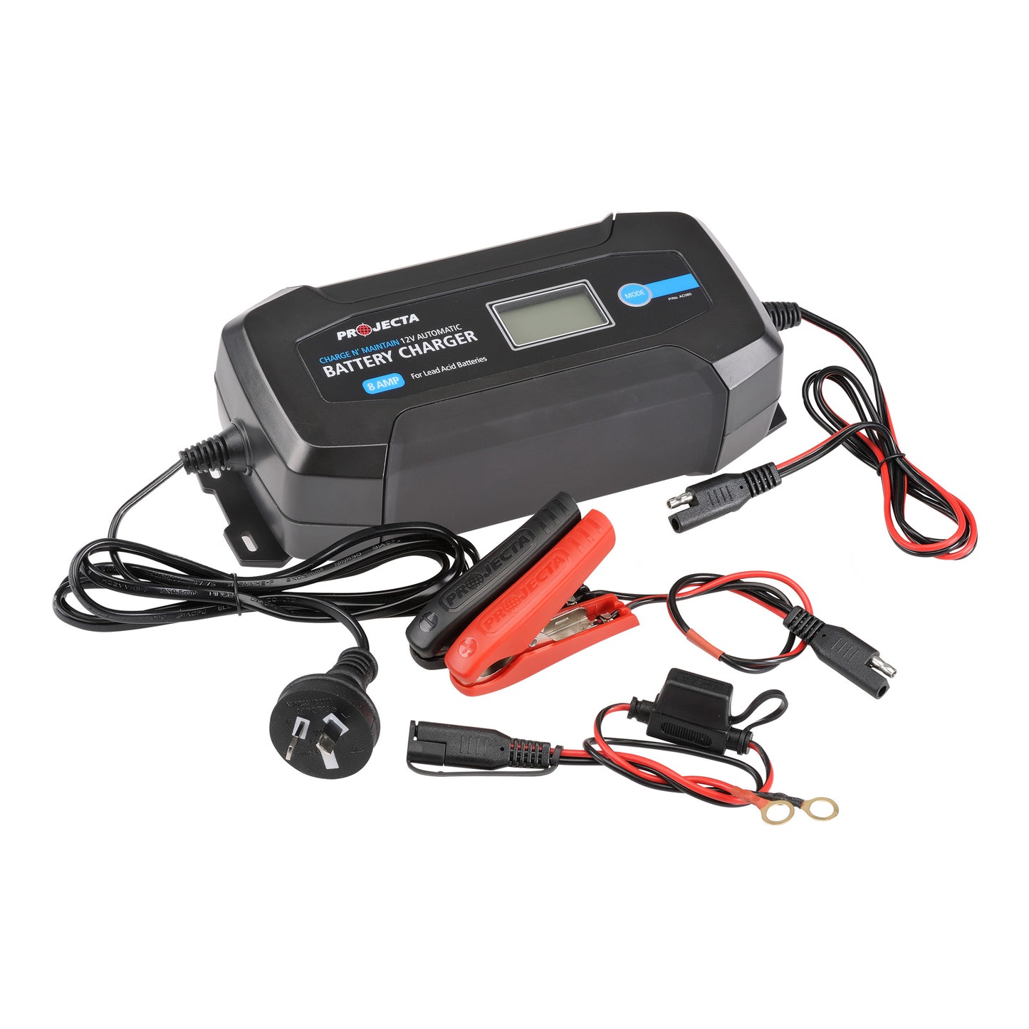 12V 8A 8 STAGE CHARGE & MAINTAIN BATTERY CHARGER