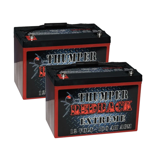 THUMPER REDBACK EXTREME 105AH TWIN PACK