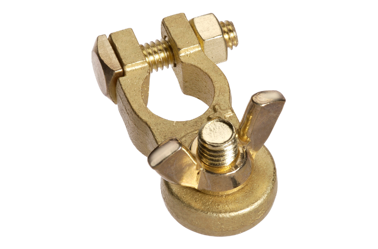 HEAVY DUTY WINGNUT BRASS BATTERY TERMINAL