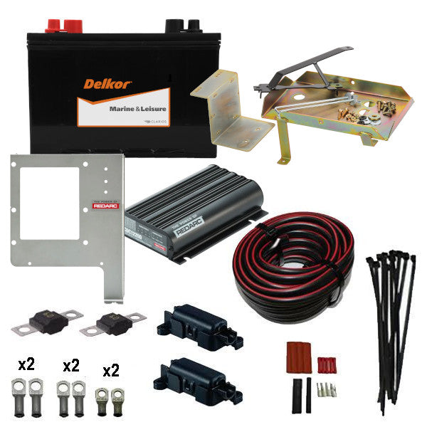 HILUX 3L TURBO DIESEL (2005-2014) REDARC UNDER BONNET DUAL BATTERY COMPLETE PACKAGE