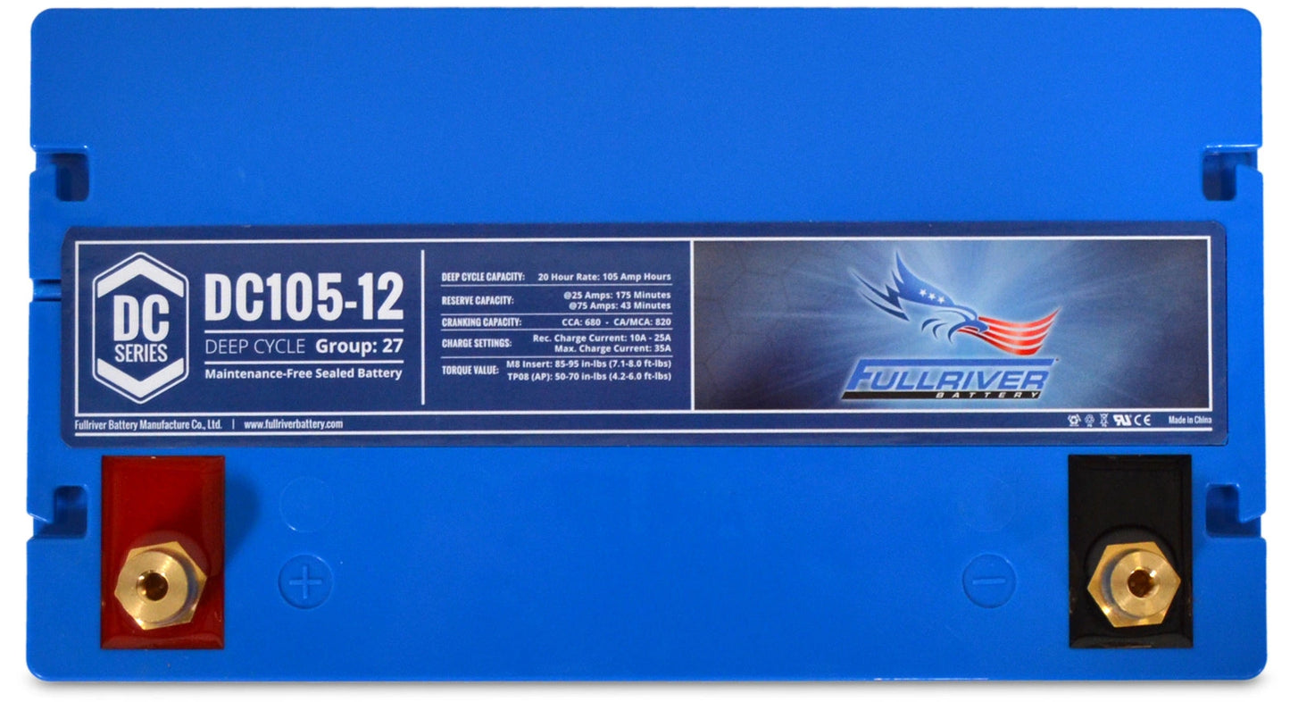 FULLRIVER DC SERIES 12V 105AH AGM BATTERY