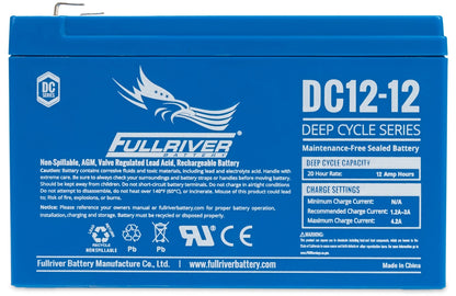 FULLRIVER DC SERIES 12V 12AH AGM BATTERY