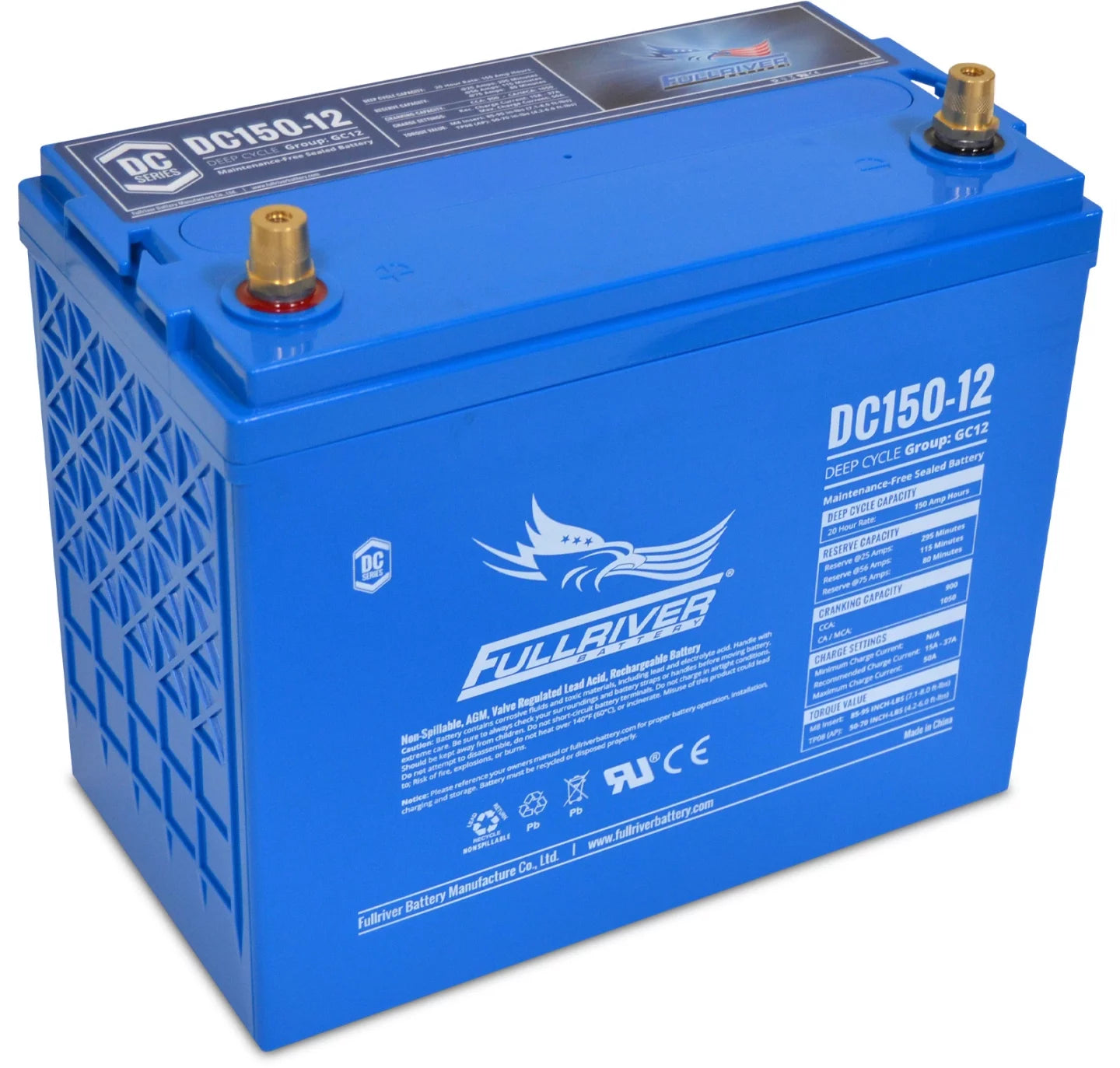 FULLRIVER DC SERIES 12V 150AH AGM BATTERY