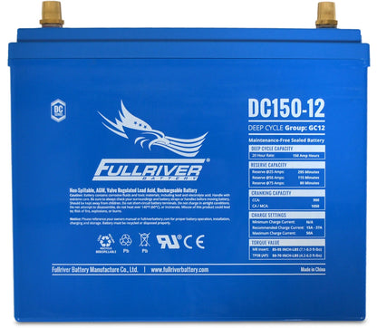 FULLRIVER DC SERIES 12V 150AH AGM BATTERY