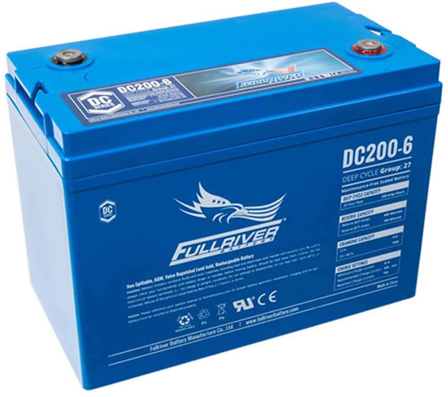 FULLRIVER DC SERIES 6V 200AH AGM BATTERY