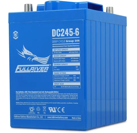 FULLRIVER DC SERIES 6V 245AH AGM BATTERY