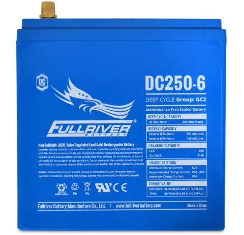 FULLRIVER DC SERIES 6V 250AH AGM BATTERY