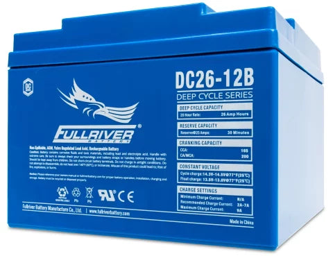 FULLRIVER DC SERIES 12V 26AH AGM BATTERY – Home Of 12 Volt Northern