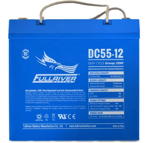 FULLRIVER DC SERIES 12V 55AH AGM BATTERY