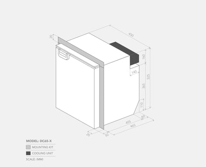 BUSHMAN DC65-X CARAVAN FRIDGE