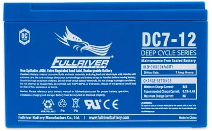 FULLRIVER DC SERIES 12V 7AH AGM BATTERY