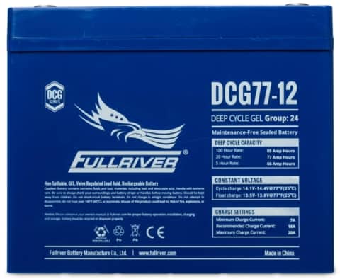 FULLRIVER DCG SERIES 12V 77AH GEL