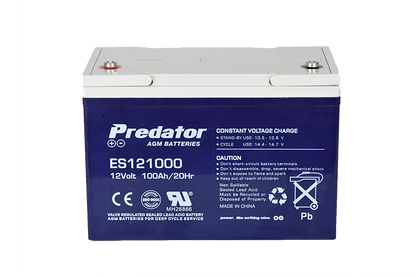 PREDATOR 12V 100AH MULTI-PURPOSE AGM BATTERY