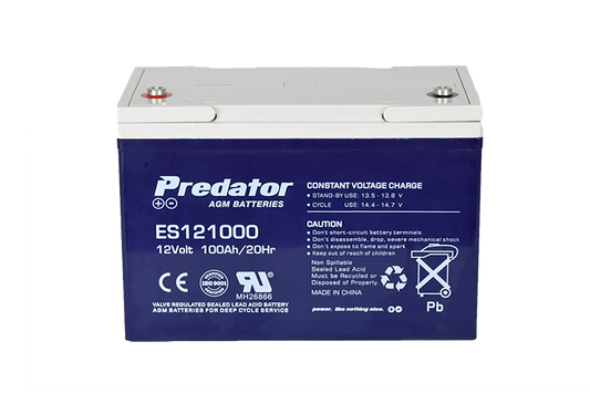 PREDATOR 12V 100AH MULTI-PURPOSE AGM BATTERY