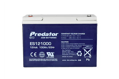 PREDATOR 12V 100AH MULTI-PURPOSE AGM BATTERY