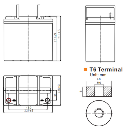 PREDATOR 12V 55AH MULTI-PURPOSE AGM BATTERY