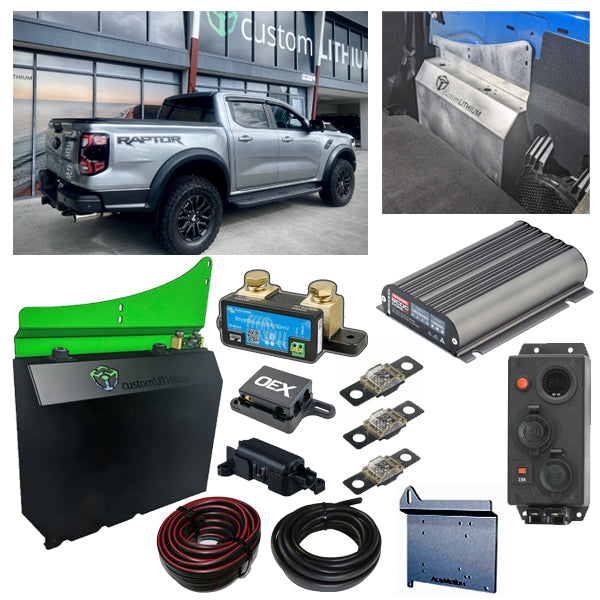 FORD RANGER NEXT GEN (RA) BEHIND SEAT DUAL COMPLETE BATTERY PACKAGE