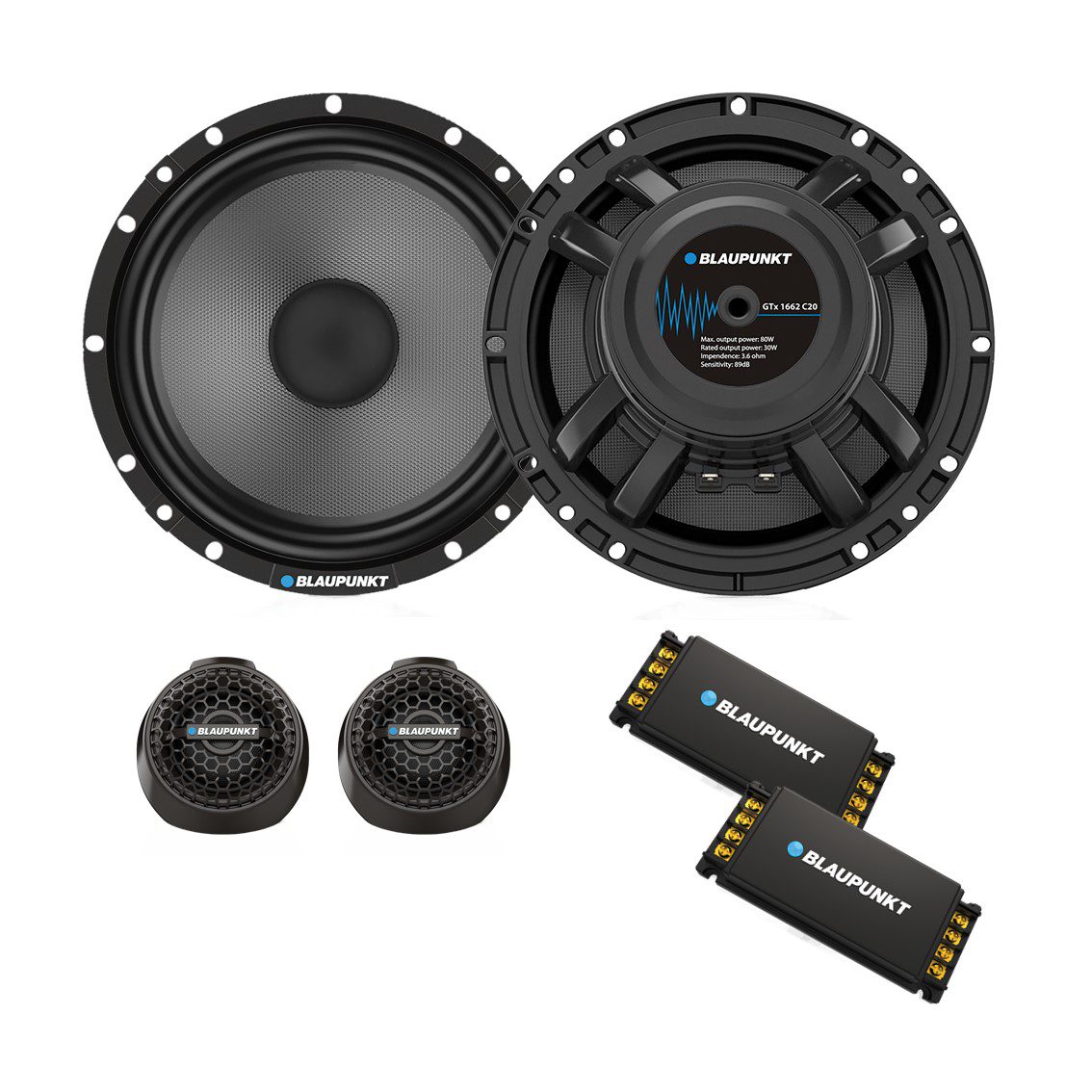 6.5 INCH 30W (RMS) COMPONENT SPEAKERS