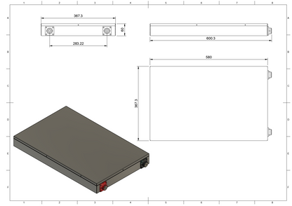 CUSTOM LITHIUM 200AH 12V ULTRA SLIM LITHIUM BATTERY