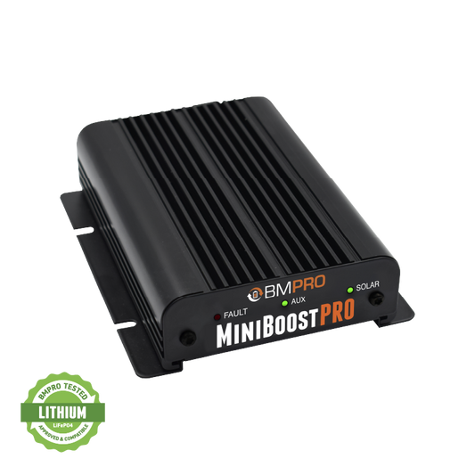 MINIBOOSTPRO 12V 30A DC-DC CHARGER + SOLAR