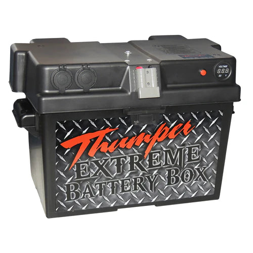 THUMPER BASE BATTERY BOX - WITH CIG & USB SOCKETS