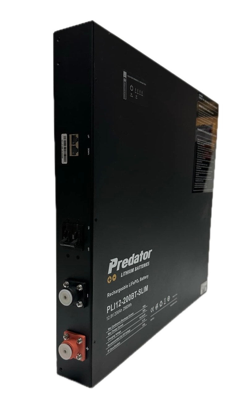 PREDATOR 200AH 150A BMS SLIMLINE LiFePO4 BATTERY