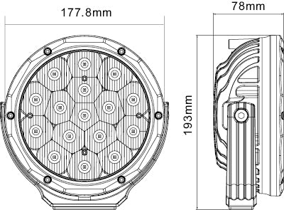 DOMINATOR SLIM LINE SERIES DRIVING LIGHTS (PAIR)