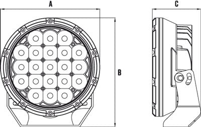 ESSENTIALS DLE SERIES DRIVING LIGHTS (PAIR)