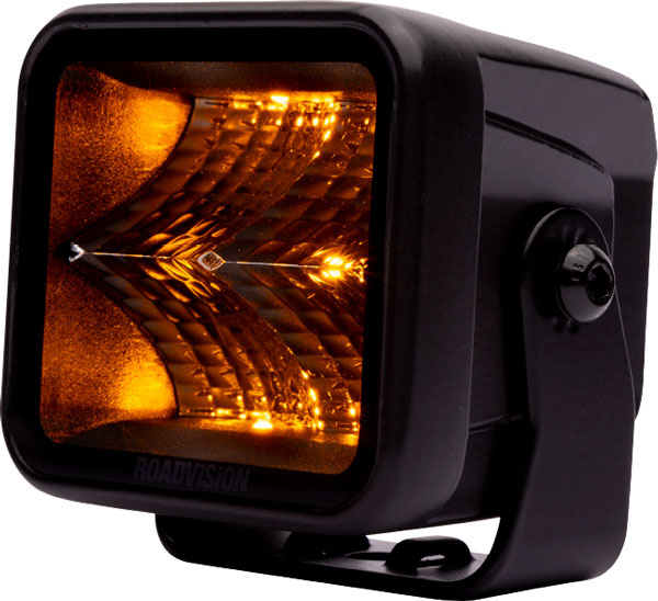 4823AF SERIES STEALTH AMBER 18W LED FLOOD BEAM WORK LIGHT