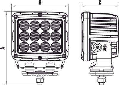 51 SERIES HEAVY DUTY 149W LED FLOOD BEAM WORK LIGHT