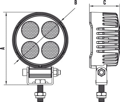 94 SERIES 25W LED FLOOD BEAM WORK LIGHTS