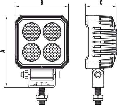 94 SERIES 25W LED FLOOD BEAM WORK LIGHTS