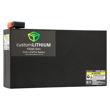 CUSTOM LITHIUM 12V 100AH 180BMS SLIM LITHIUM BATTERY