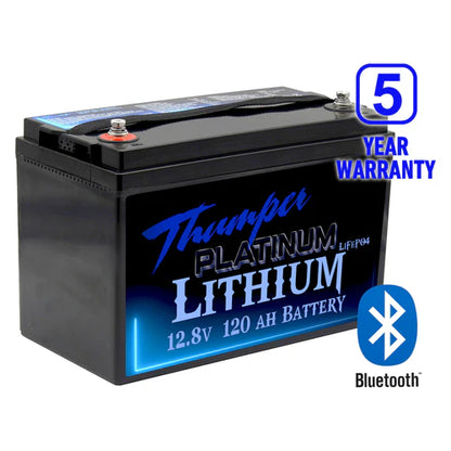 THUMPER PLATINUM LITHIUM 120AH LiFePO4 BATTERY + BLUETOOTH