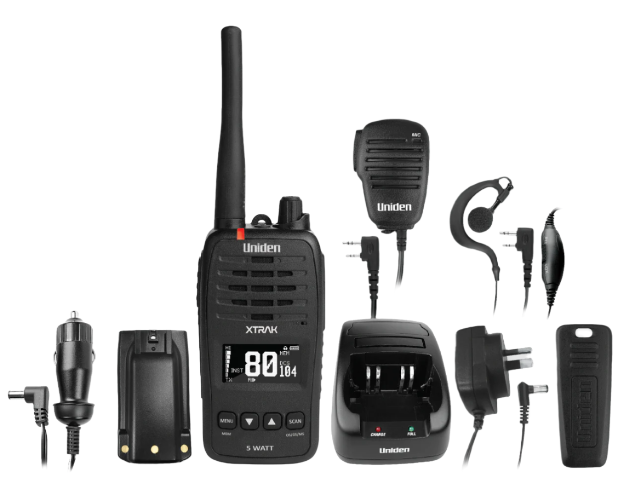 XTRAK 50 5W HANDHELD UHF CB RADIOS