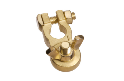 HEAVY DUTY WINGNUT BRASS BATTERY TERMINAL