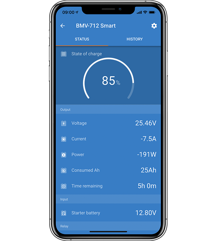 BATTERY MONITOR BMV-712 BLACK